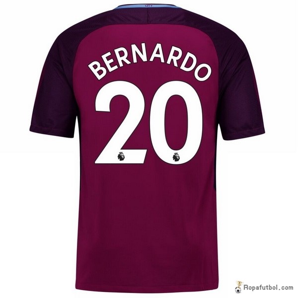 Camiseta Manchester City Replica Segunda Ropa Bernardo 2017/18